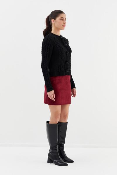 Shopping Shop Suede mini skirt burgundy