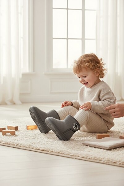 VeliKundura Wi̇sco Lighted Smoked Suede Children's Boots