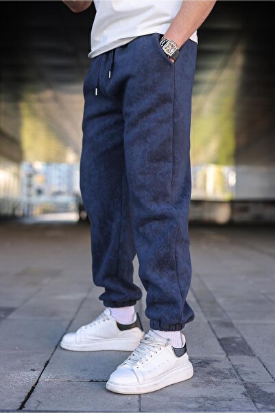 Madmext Μπλε ναυτικό μοτίβο μπατίκ Φούτερ Φούτερ E6582