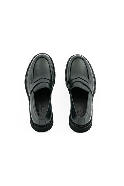 Tuna Genuine Leather Thick Sole Loafer Men's Shoes - E5802