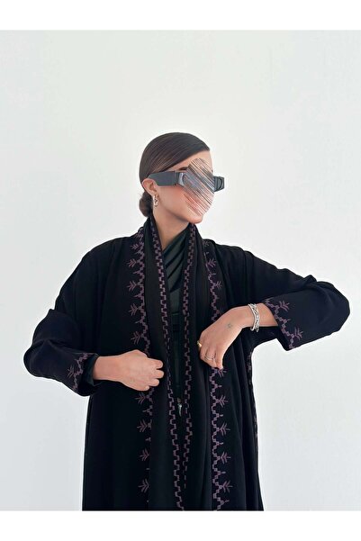 AYA mw1815 عباية السراميك الملكية بتفاصيل مطرزة