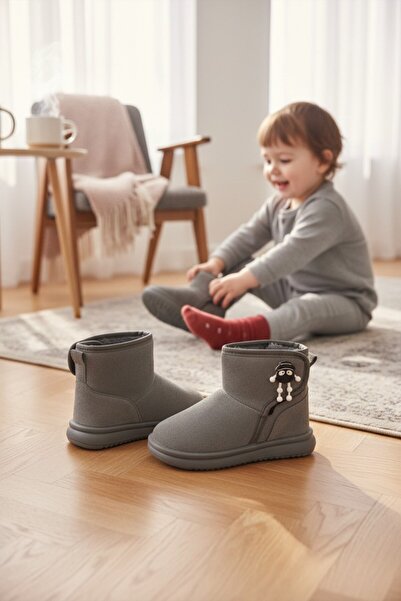VeliKundura Wi̇sco Lighted Smoked Suede Children's Boots