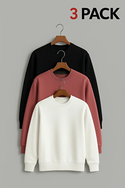 COMBİNE MİCHAİL Men's Oversized Premium Winter 3-Piece Sweater