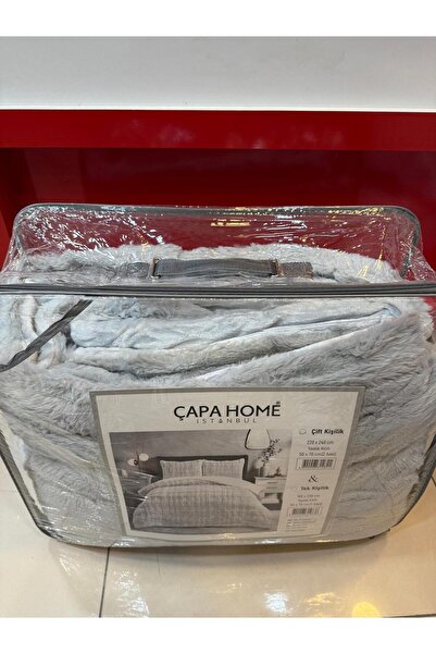 Çapa Home غطاء لحاف مزدوج من الجانبين من القطيفة الناعمة مع غطاء وسادة لا يحتاج إلى غطاء لحاف 220×240