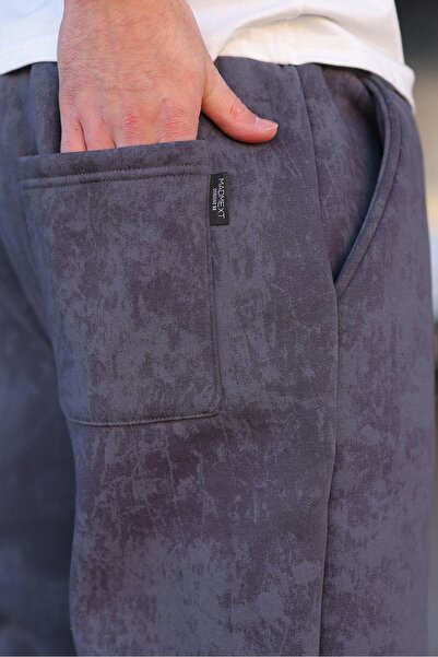 Madmext Smoked Batik Patterned Jogger Sweatpants E6582