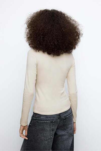 Stradivarius Long sleeve basic T-shirt