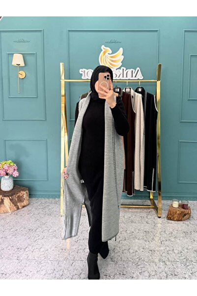 Nissra Ankanoor Shepherd Embroidered Double-Breasted Steel Vest Anka2518205