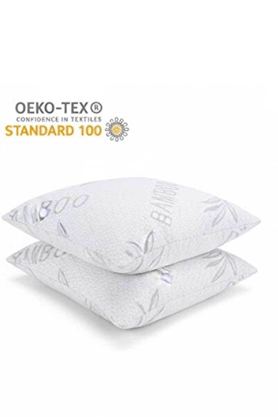 RevuBaby غطاء وسادة من قماش الخيزران قابل للغسل بسحاب غطاء وسادة 2 قطعة