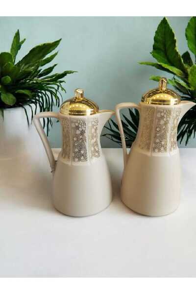 Alsaif Gallery Al-Marhoumi Thermos Set – Two Sizes: 750ml + 1 Liter