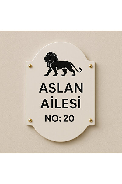 Outdoor One Kişiye Özel Pleksi Kapı İsimliği | Yazılı Pleksi Apartman & Site ...