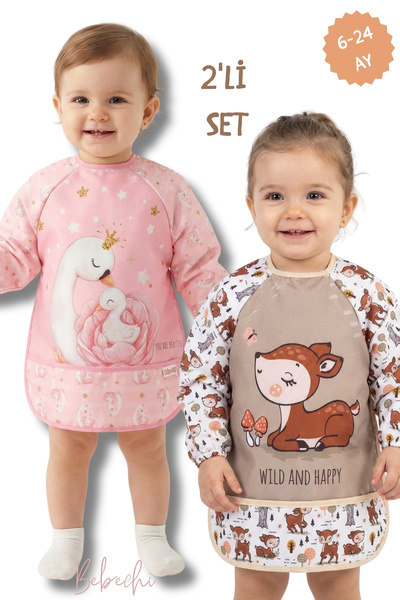 Bebechi Kuğu Ceylan Desen | 2Li Set | Uzun Kollu Giyilebilir | Sıvı Geçirmez ...