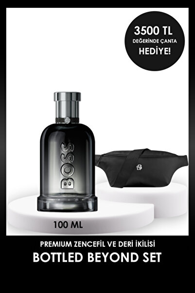 BOSS Bottled Beyond EDP 100 ml Erkek Parfüm + Bel Çantası Hediyeli Set
