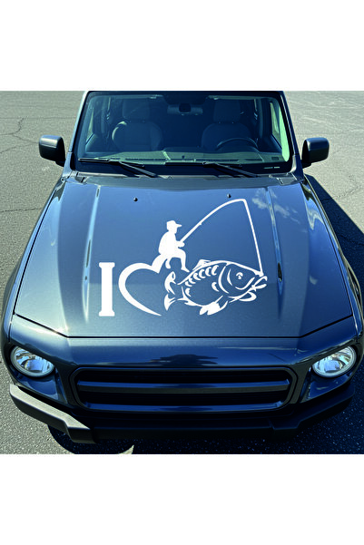 StickITsibiu I Love Fishing – Stickere Auto 4×4 Off-Road – Dimensiuni 20x15 cm.