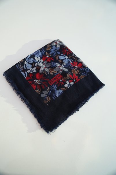 POLO CRAFT قماش كتان بنمط زهور مطبوعة