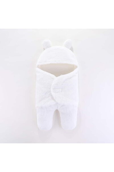 nannie White Baby Blanket - 3-6 months