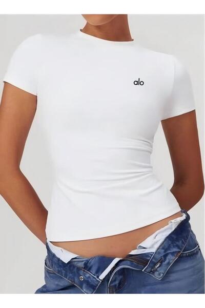 Alo Lady Sports Short Sleeve Quick Drying