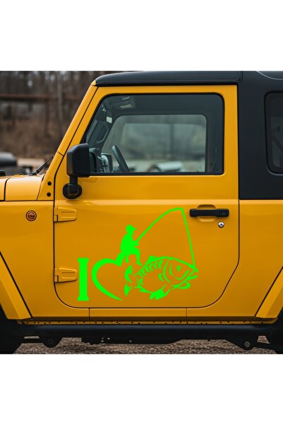 StickITsibiu I Love Fishing – Stickere Auto 4×4 Off-Road – Dimensiuni 20x15 cm.