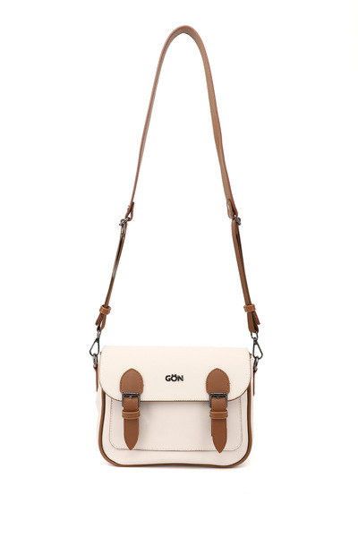 GÖNDERİ(R) Women's Beige Tan Long Strap Shoulder Bag