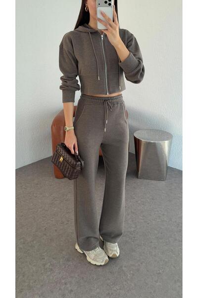 HAZELANNA Thessaloniki Fabric Hooded Mink Set