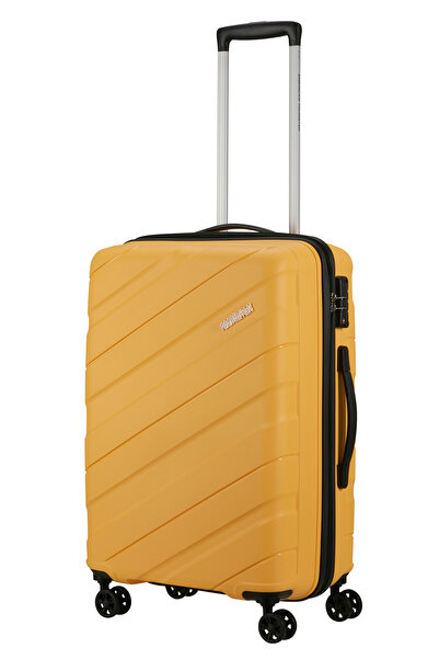 American Tourister JETDRIVER 3.0-902 Troller Medium Yellow- 67/24 cm, 4 H-Spin Wheels