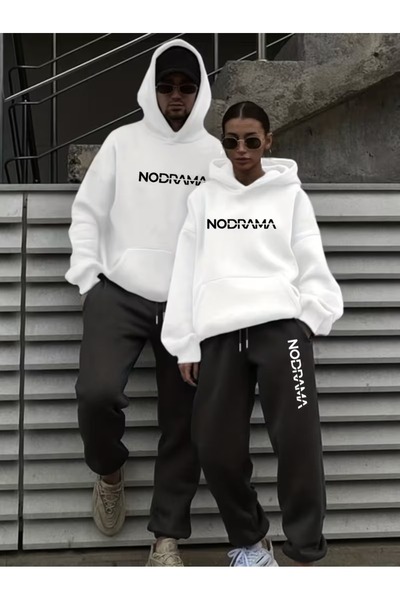 Flaubert Falubert-Unisex Printed Oversized Sweater - Sweatpants 2-Piece Set 5m