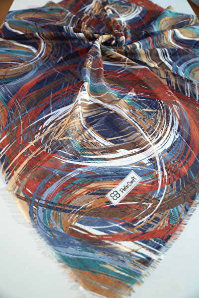 Vorvella Pamuk Yazma Fırça Desenli Tülbent