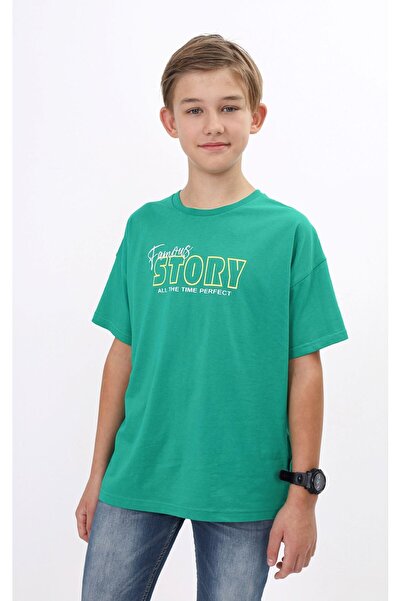 Toontoy Tricou cu mânecă scurtă cu imprimeu pentru băiat