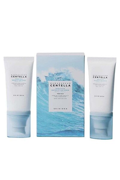 skin1004 centella madagascar سيروم SKIN1004 Madagascar Centella Hyalu-Cica Water-Fit Sun Serum (50ml x 2) عبوة مزدوجة