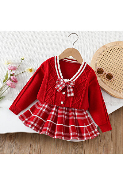 nannie Red Outfit for Girls Ivona - 2-3 years