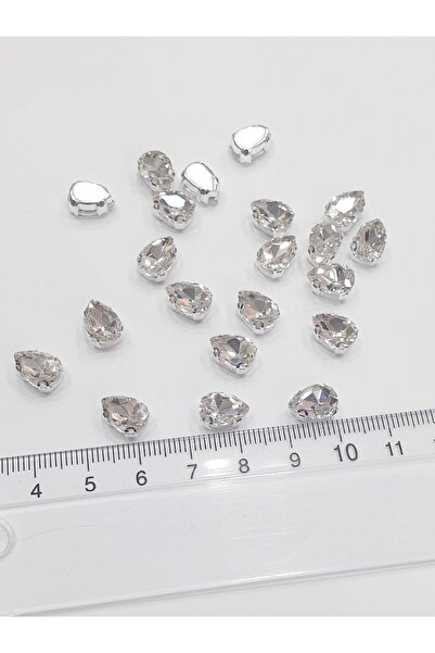 CRYSTALSHOP حجر كاشي - قطرة 7*10 مم (50 قطعة)