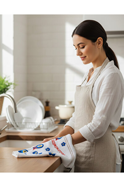 Saf By Arams Premium Kitchen Towels, Pack of 4, 100% Cotton 40x70cm Absorbent Dish Towel