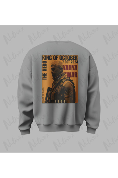 Nulivez سويت شيرت فلسطين يحيى سينوار تصميم مطبوع عالي الجودة للجنسين قصة فضفا...