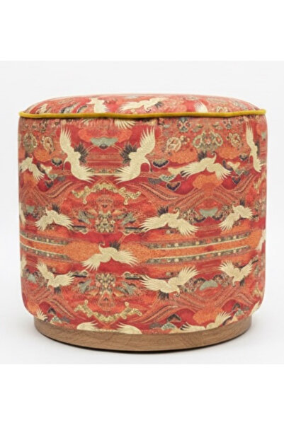 GO&CO CONCEPT Turna Kuşu, Parlak Kadife Puf/yan Sehpa