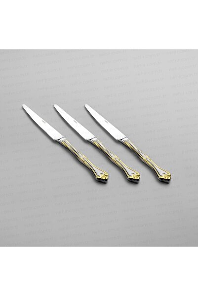 Nehir Lalezar Altın 12-Piece Cake Knife Set