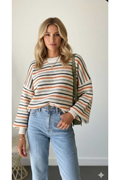 blackbonds Pulover de damă cu dungi Thessaloniki tricotat colorat