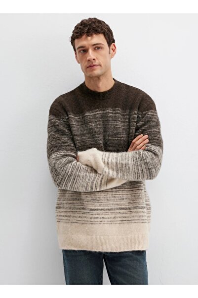 Mavi M0710381-70251 Crew Neck Sweater Men's Sweatshirt Brown