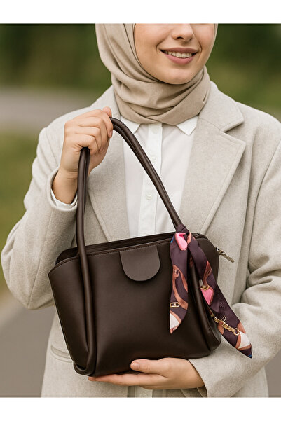 MRB Leather Women's Shoulder Bag with Scarf Women's Shoulder Bag