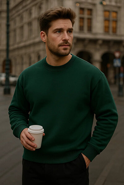 COMBİNE MİCHAİL Men's Casual Basic Crew Neck 3-Piece Sweater