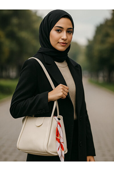 MRB Leather Women's Shoulder Bag with Scarf Women's Shoulder Bag