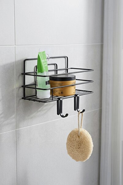 Sas Haus Yapışkanlı Duş Rafı, Delmeden Montaj Banyo Raf 5 KG Taşıma Kapasite,...