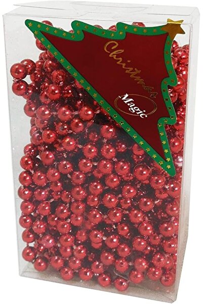 Generic Beads Garland 6Mmx10M Red