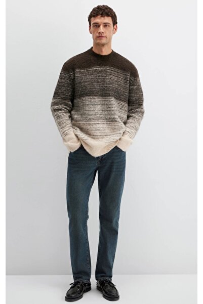 Mavi M0710381-70251 Crew Neck Sweater Men's Sweatshirt Brown