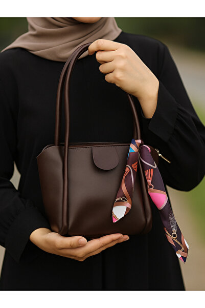 MRB Leather Women's Shoulder Bag with Scarf Women's Shoulder Bag