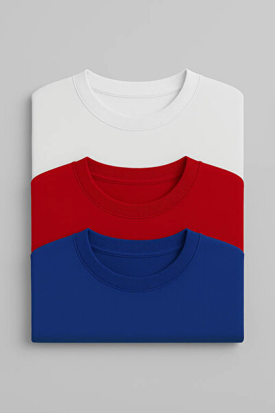 COMBİNE MİCHAİL Men's Casual Basic Crew Neck 3-Piece Sweater