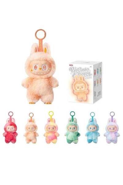 no markte سلسلة مفاتيح من الفينيل القطيفة بتصميم صندوق أعمى من لابوبو بوب مارت ذا مونسترز هاي إنرجي (حقيبة واحدة)