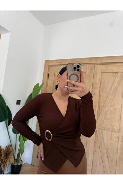 Store Kahverengi Bluz