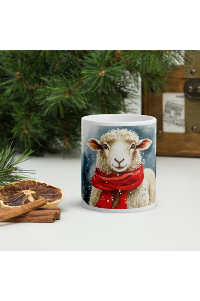 BaoBao Christmas ceramic mug 330 ml (11 oz) – festive design, durable