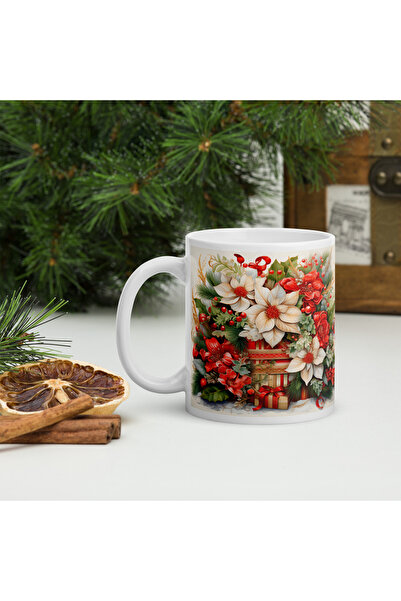 BaoBao Cană ceramică de Crăciun 330 ml (11 oz) – design festiv, durabilă