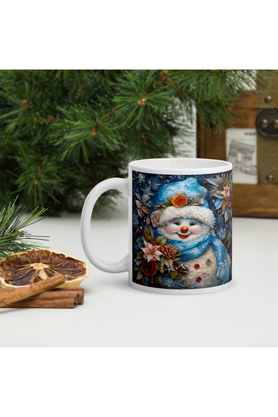BaoBao Cană ceramică de Crăciun 330 ml (11 oz) – design festiv, durabilă