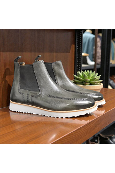 VİVA SHOES 100% Genuine Leather Eva Sole Chealsea Men's Boots